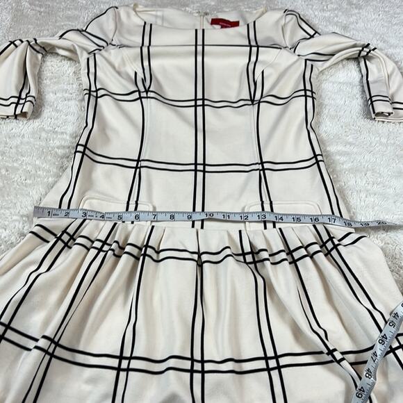 RED Saks Fifth Avenue drop waist windowpane check dress, size 6 - Picture 8 of 12